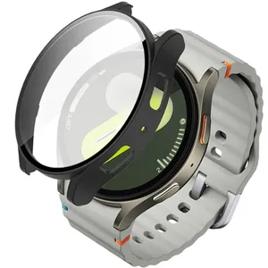 کاور انتک مدل QWG مناسب برای ساعت هوشمند سامسونگ Galaxy Watch 7 44mm به همراه محافظ صفحه نمایش