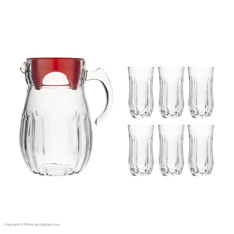 عکس شماره 2 : سرویس پارچ و لیوان 7 پارچه نوری تازه سری frechia مدل 172102w