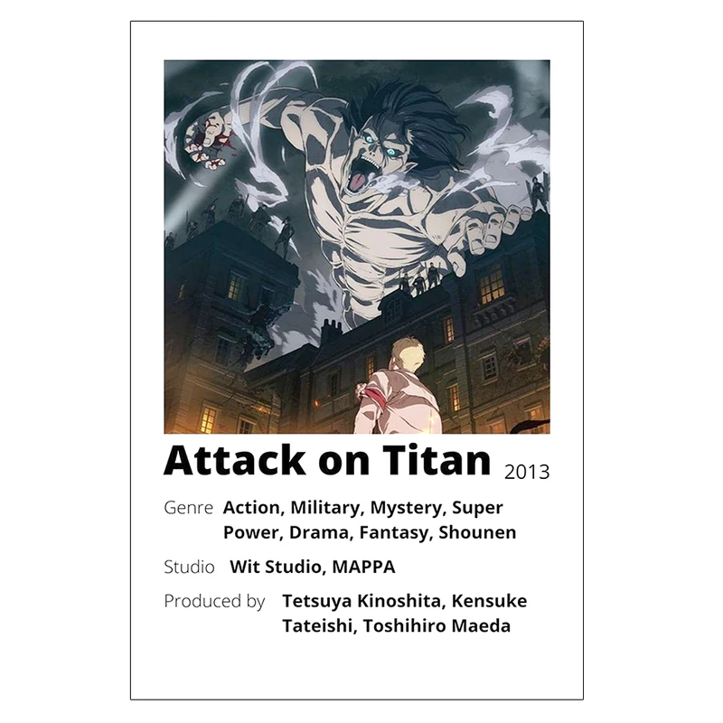 پوستر مدل انیمه اتک ان تایتان Attack on titan کد 175