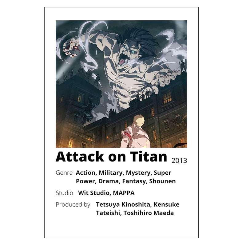 پوستر مدل انیمه اتک ان تایتان Attack on titan کد 175 پوستر مدل انیمه اتک ان تایتان Attack on titan کد 175