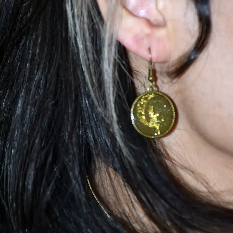 گوشواره زنانه مدل ماه