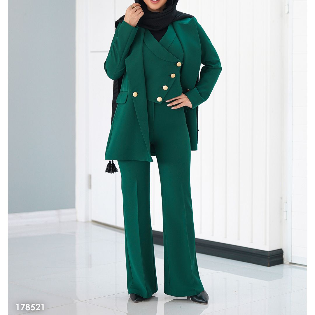 ست 3 تکه لباس زنانه السانا مدل تندیس کد 178501 - - 45