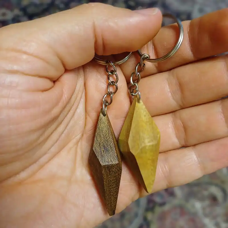 جاکلیدی چوبی مدل کوارتز بسته 2 عددی