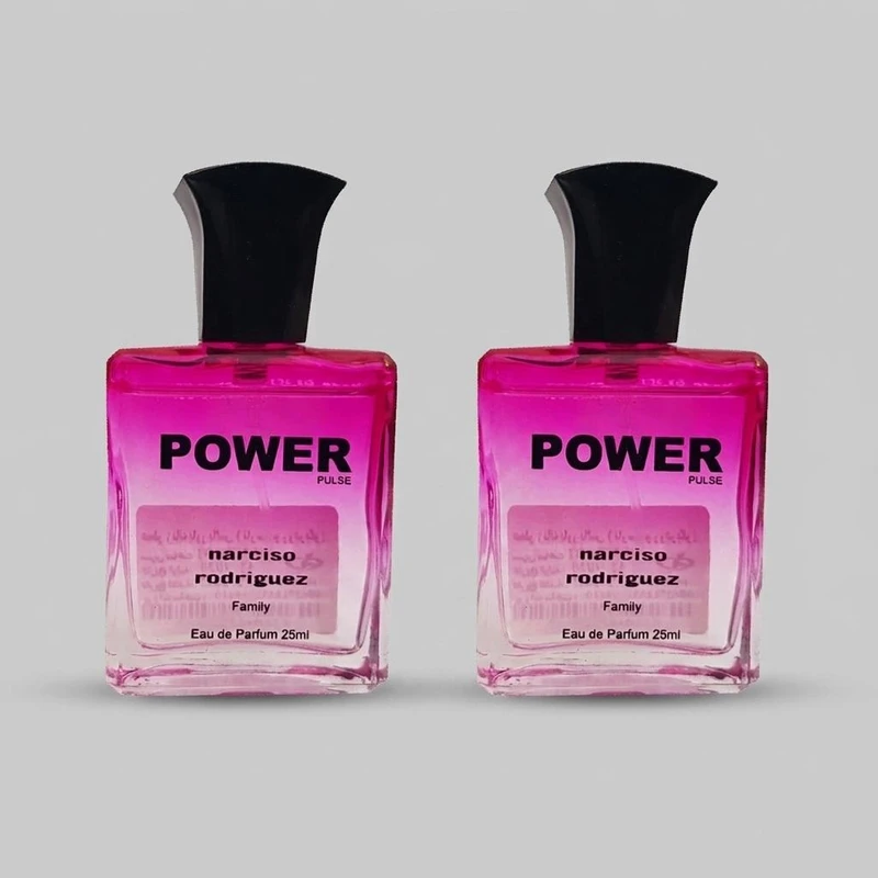 عطر جیبی زنانه پاور پالس مدل Narciso Rodriquez حجم 25 میلی لیتر بسته 2 عددی 