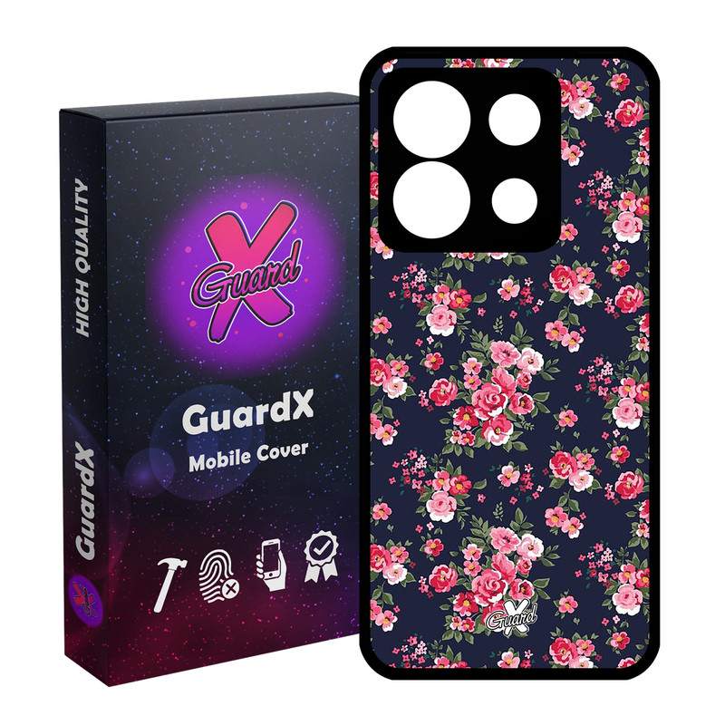 کاور گارد ایکس طرح Flower مدل Glass10130 مناسب برای گوشی موبایل شیائومی Redmi Note 13 5G