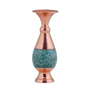 گلدان فیروزه کوبی هنرلوکس مدل h16