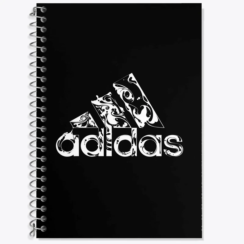 دفتر زبان 50 برگ خندالو مدل سه خط طرح آدیداس Adidas کد 23467