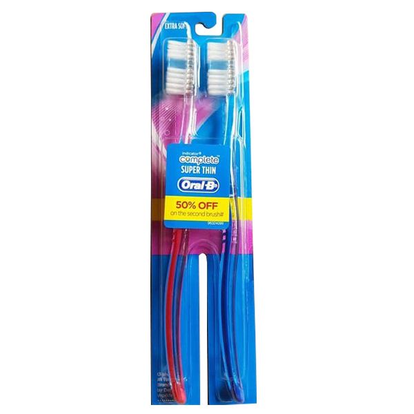 مسواک اورال-بی سری COMPLETE مدل SUPER THIN  با برس خیلی نرم بسته 2 عددی -  - 2