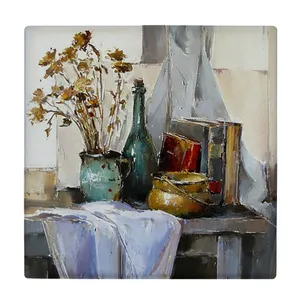 کاشی کارنیلا طرح نقاشی طبیعت بی جان مدل لوحی کد klh1960