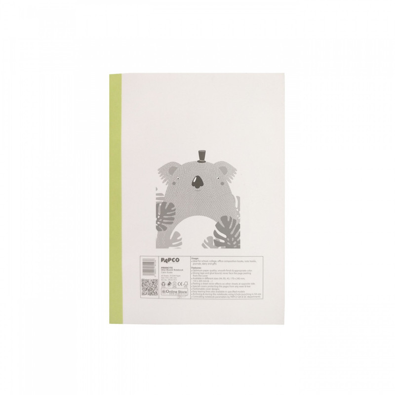 دفتر مشق 40 برگ پاپکو کد PN-9174 مجموعه 4 عددی