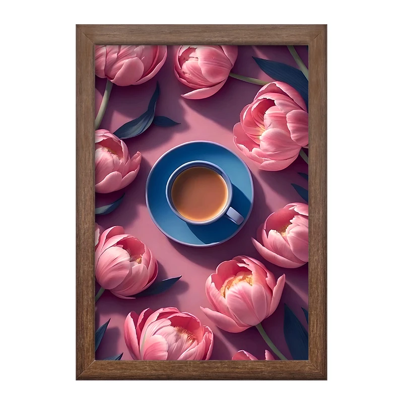 تابلو خندالو طرح فنجان قهوه کد F10579