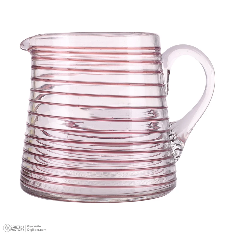 عکس شماره 3 : پارچ شیشه ای بومی مدل آباژوری نوار منظم