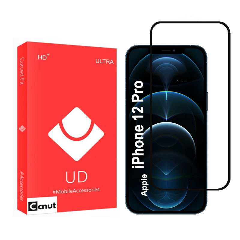 محافظ صفحه نمایش شیشه‌ای کوکونات مدل VWK-UDR مناسب برای گوشی موبایل اپل iPhone 12 Pro