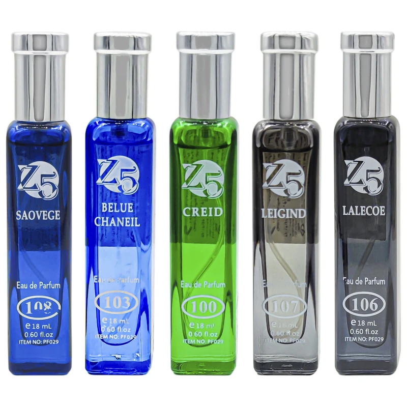 عطر جیبی مردانه زد فایو مدل Z-100 حجم 18 میلی لیتر مجموعه 5 عددی