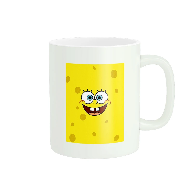 ماگ پاد آفرین مدل طرحدار کارتون باب اسفنجی کد 375