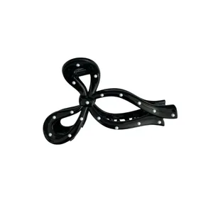 کلیپس مو زنانه مدل پاپیون خال دار 102