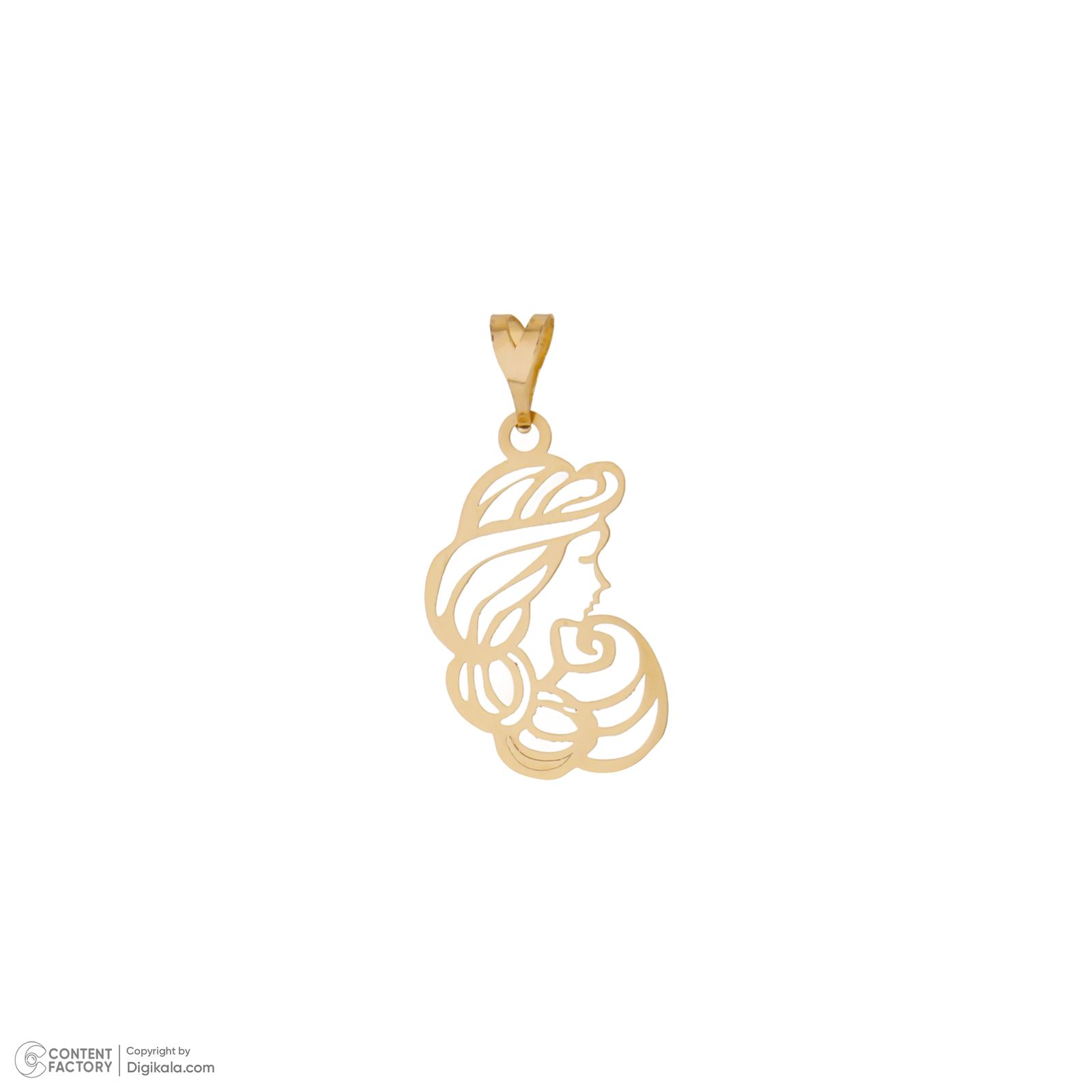 آویز گردنبند طلا 18 عیار زنانه مایا ماهک طرح دختر مدل MM1980 -  - 2