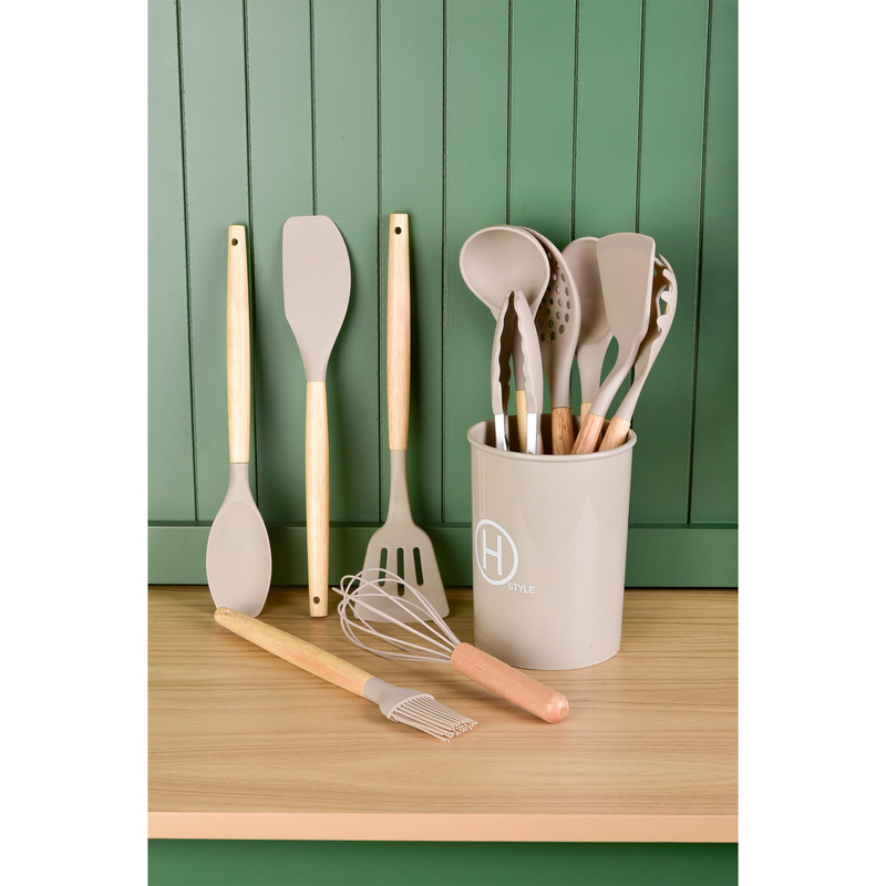 سرویس کفگیر و ملاقه 12 پارچه مدل H - STYLE