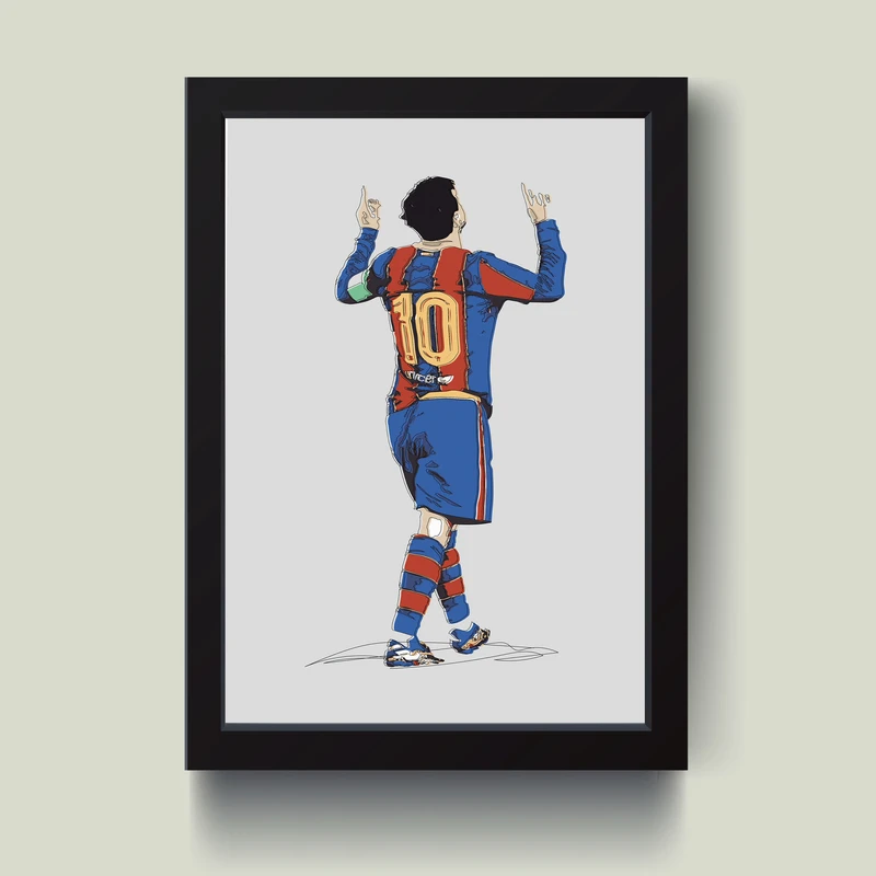تابلو مدل مینیمال MESSI کد S3033-b
