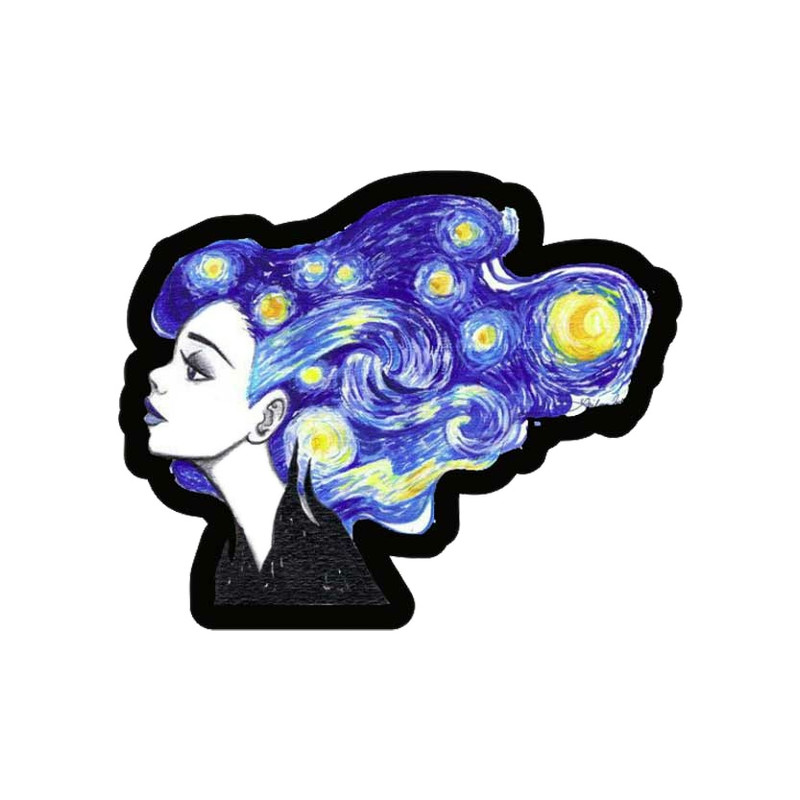 استیکر لپ تاپ طرح دختر کد 0018