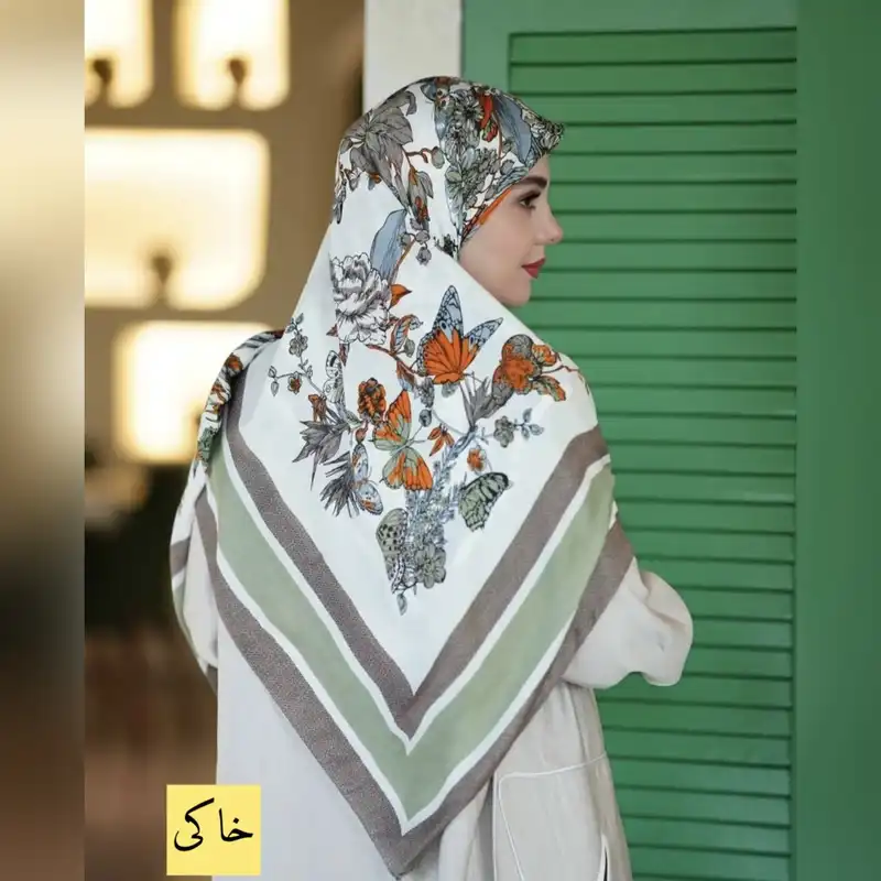 روسری زنانه مدل نخ پنبه منگوله دار کد 01