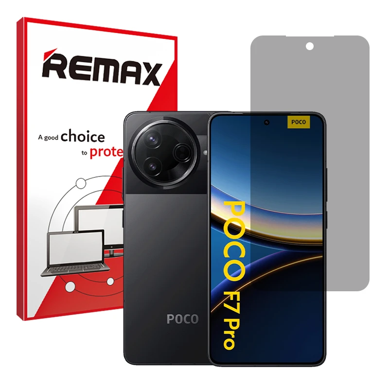 محافظ صفحه نمایش حریم شخصی ریمکس مدل Resistant مناسب برای گوشی موبایل شیائومی Poco F7 Pro