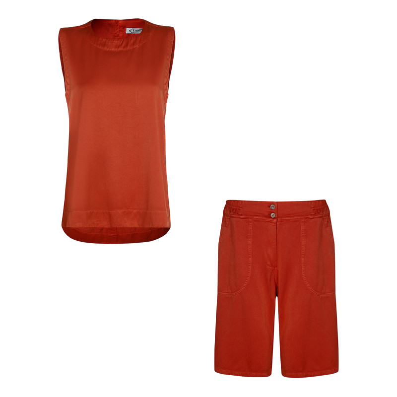 ست تاپ و شلوارک زنانه تن درست مدل سروشا