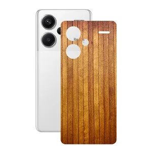 Remax cover sticker Leth model wood design suitable for Xiaomi Redmi Note 13 Pro Plus mobile phone