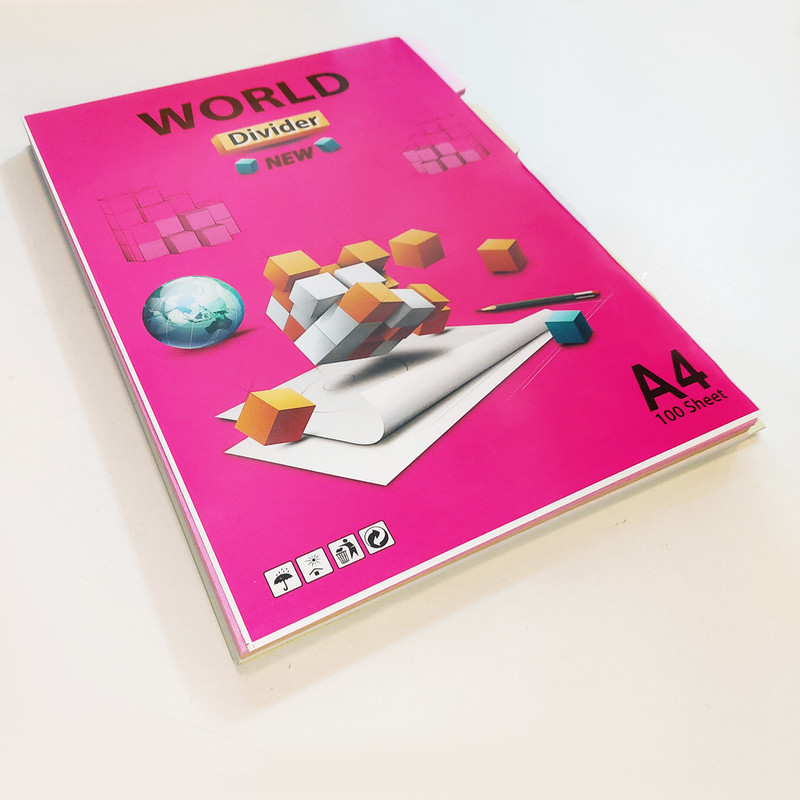 دیوایدر مقوایی ورد مدل 5 رنگ کد A4