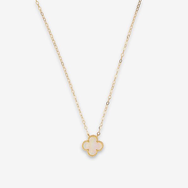 گردنبند طلا 18 عیار زنانه با زنجیر حلقه‌ای (فلامینگو) ناریا مدل ونکلیف کد SH26-18-WH