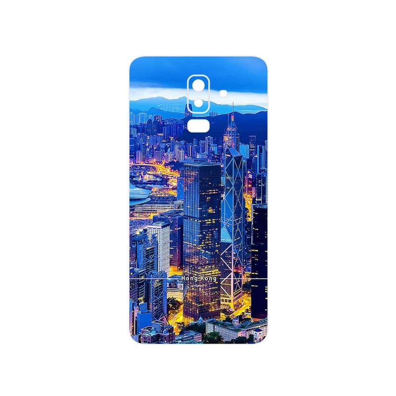 برچسب پوششی ماهوت مدل Hong Kong City مناسب برای گوشی موبایل سامسونگ Galaxy J8