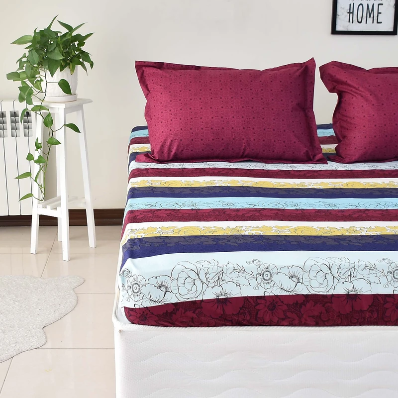 سرویس ملحفه بومرنگ مدل VitaR-90 یکنفره 2 تکه