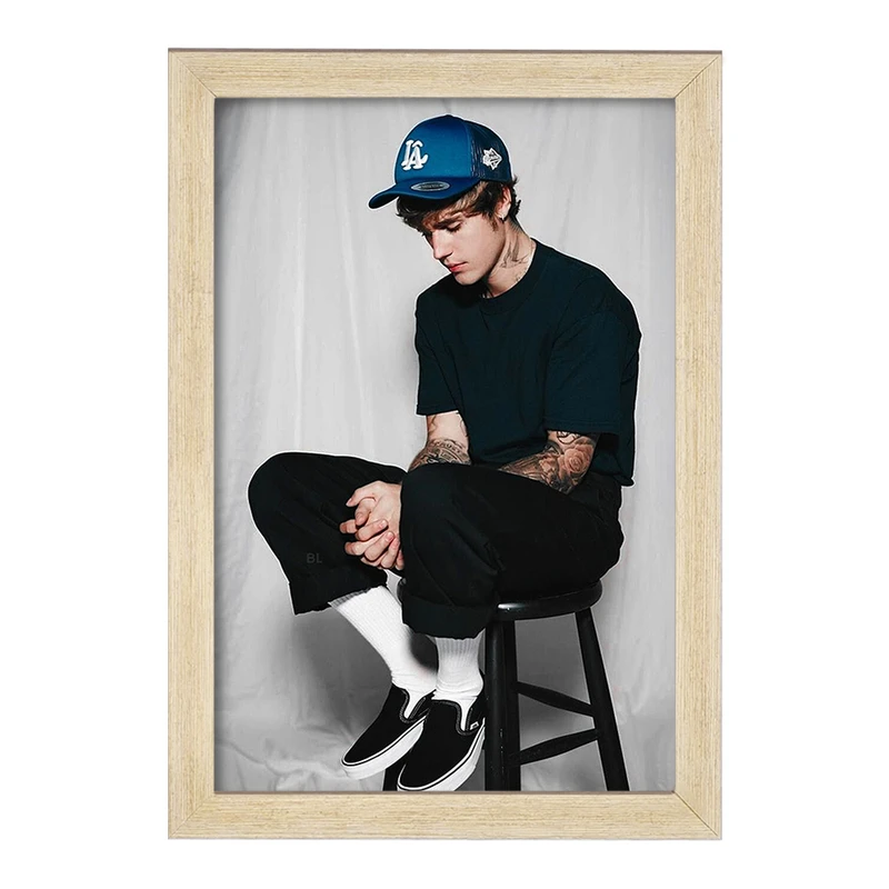 تابلو خندالو مدل جاستین بیبر Justin Bieber  کد 19027