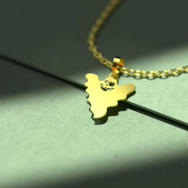 گردنبند طلا 18 عیار زنانه مدوپد مدل هالووین کد G3-1-1264