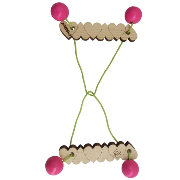 بازی فکری چوباکس مدل دستبندها طرح قلب کد 01