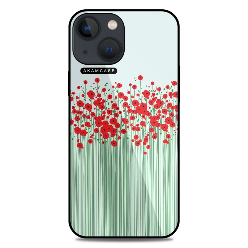 کاور آکام مدل AMC-WA13M-FLOWERS-26 مناسب برای گوشی موبایل اپل iPhone 13 Mini