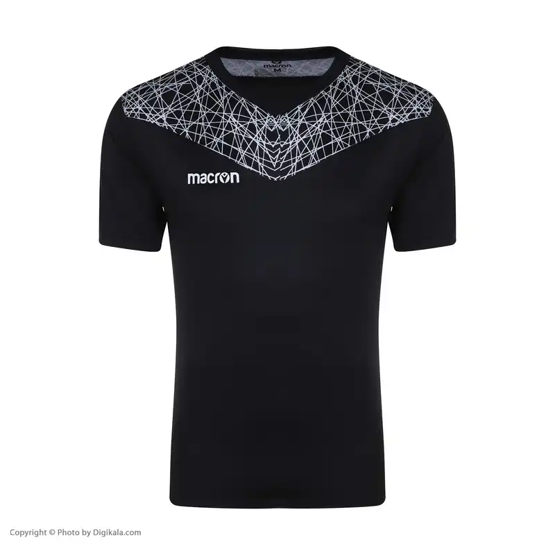 ست پیراهن و شورت ورزشی مردانه مکرون مدل چندا رنگ مشکی