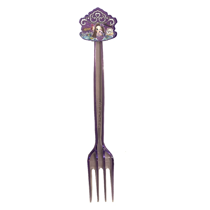 چنگال یکبار مصرف مستر تم مدل پری دریایی پلاس بسته بندی 20 عددی