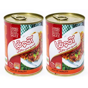 کنسرو مایه ماکارونی با سویا و قارچ آموتیا - 400 گرم بسته 2 عددی