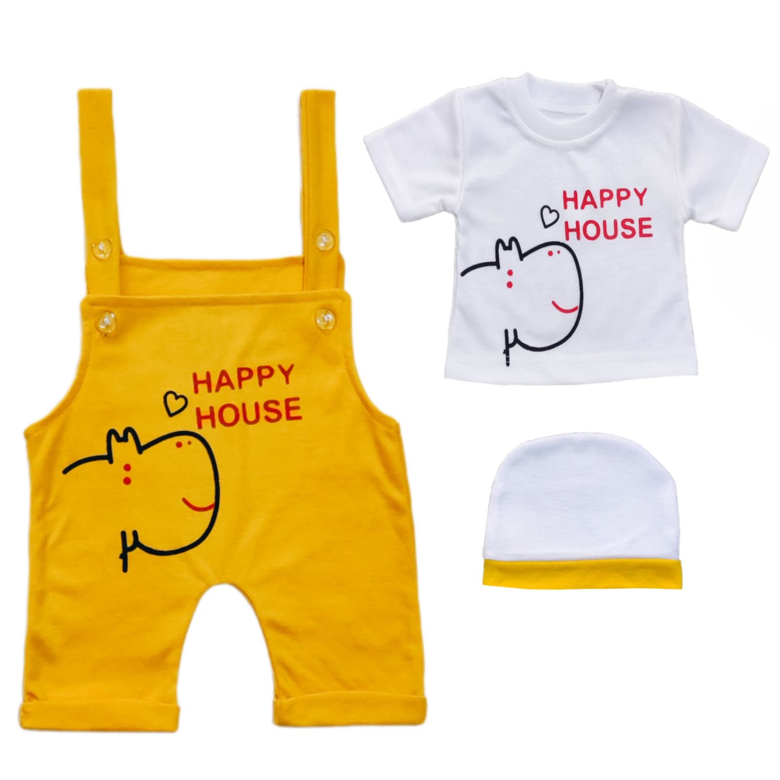 ست 3 تکه لباس نوزادی سرینیکو مدل Happy کد B02 -  - 1