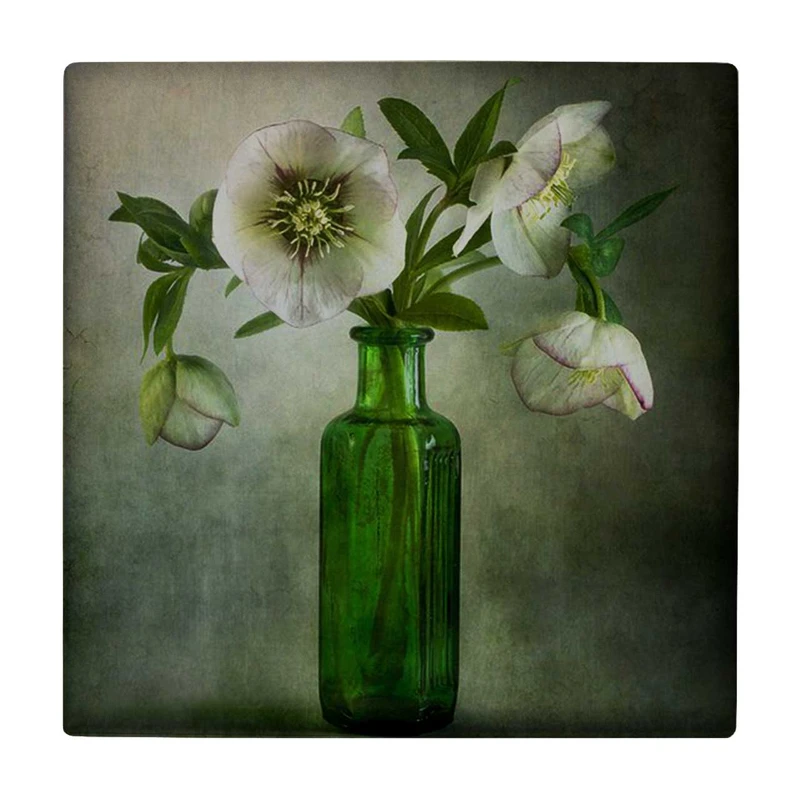 زیر لیوانی طرح بطری شیشه ای و گل کد    3238561_350