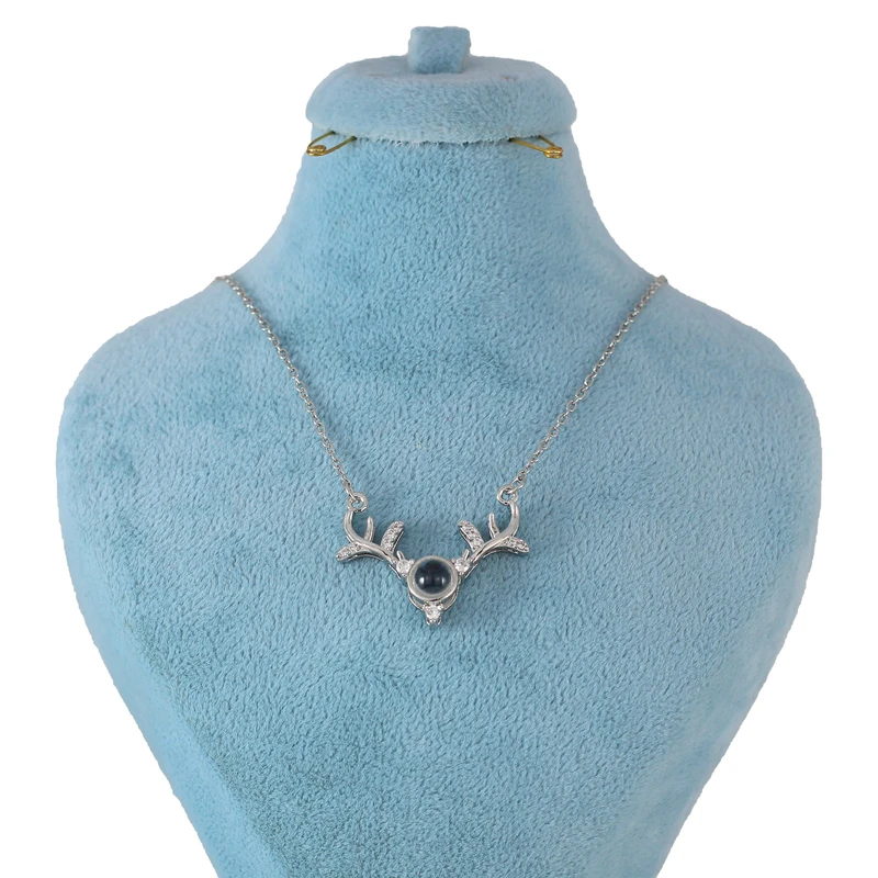 گردنبند زنانه مدل تلسکوپی دوستت دارم کد AAB599