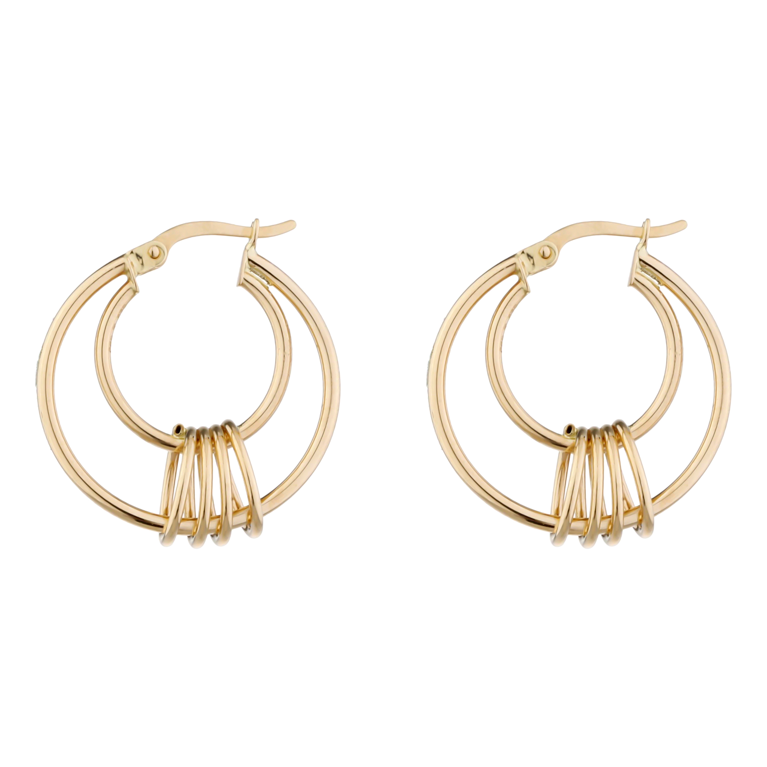 گوشواره طلا 18 عیار زنانه تاج مدل 1116