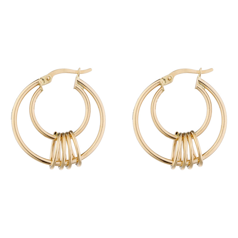 گوشواره طلا 18 عیار زنانه تاج مدل 1116