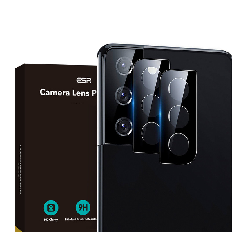 محافظ لنز دوربین ای اِس آر مدل CLP30101 مناسب برای گوشی موبایل سامسونگ Galaxy S21 Plus بسته 2 عددی