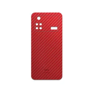 MAHOOT Red-Fiber Cover Sticker for Xiaomi Poco M4 Pro 4G