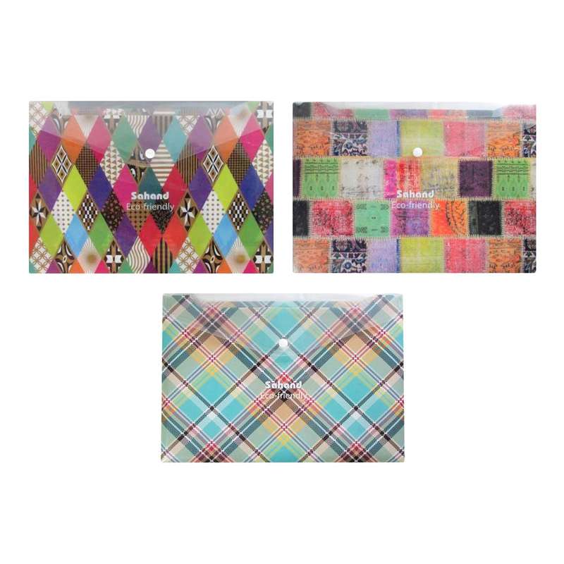 پوشه دکمه دار سهند کد G-88 مجموعه 3 عددی