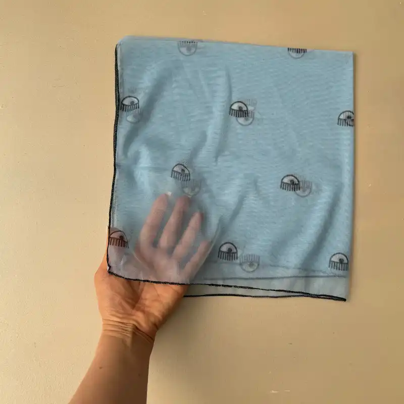 روسری زنانه مدل مینی توری چشم دار