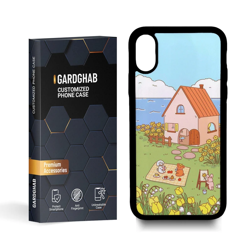  کاور گارد قاب مدل دخترانه مناسب برای گوشی موبایل اپل iphone x / xs 