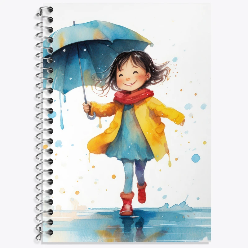 دفتر زبان 50 برگ خندالو مدل دو خط طرح دخترانه کد N2209